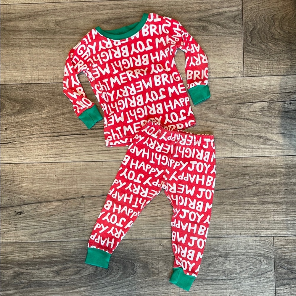 Carter's Red and Green Holiday Pajama Set